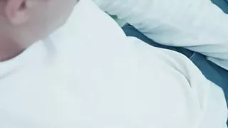 Handsome young man works his cock until its jizz time