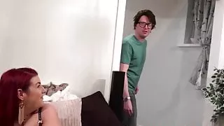 Curvy redhead gets her lustful pussy slowly licked