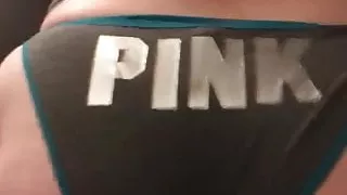 Chubby fucked from behind on sofa