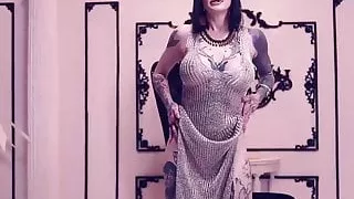 Busty Tattooed Girl Tease