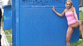 Caught Pissing On Train Platform