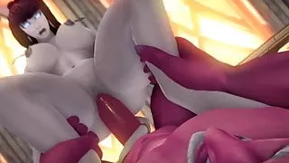 Warcraft babes pussy drilled the raw way