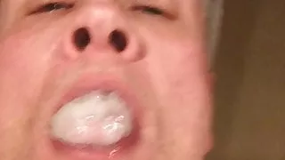 Serious CUM Play With Gulping Swallow CIM