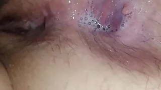 Wife's gaping asshole.