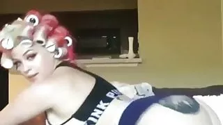 PAWG Twerking In Pink Robe