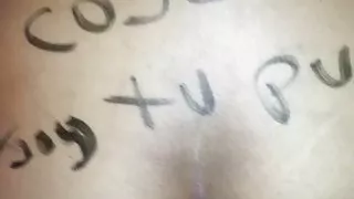 Cojeme soy tu puta FUCK ME IN YOUR WHORE