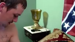 Brian filled Blazes mouth with cum after hardcore bareback