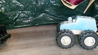 Lady L crush two cars .