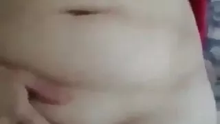 Chubby, shaved with big tits masturbate