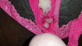 Wet pink thongs