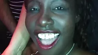 Gangbang going wild with luscious busty babes