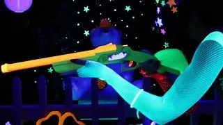 Romi & Dani lesbian black-light fun