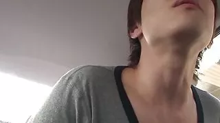 Hot Japanese babe fucks him in the car