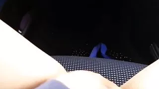 Wet car Masturbation