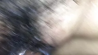 hot wife receives a sloppy cream pie from lover and orgasms