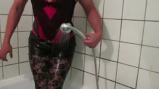 Slutty gay in showers