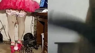 Slut-dancing for dadDY LoopBigMeat  to tease his BBC.