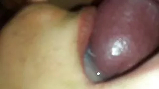 Blowjob with cumshot in her mouth