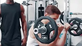 Handsome dude seduced and fucked by his muscular black train