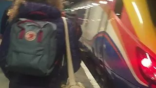 Round ass in motion (Follow that ass)Uk Brazilian