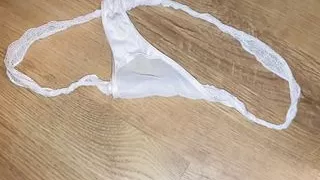flashing my Creamie Vaginal Discharge Wet & Dirty Pantie aft