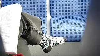Nice socks on train 3
