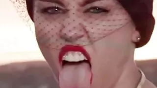 Miley Cyrus tongue Loop #2