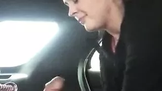 White Girl Sucks Giant Bbc In Car