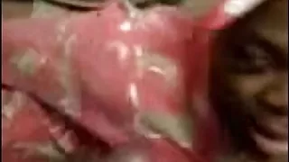 old video from a transsexual  showing her getting a facial