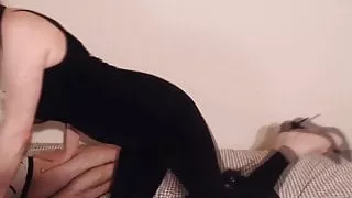 Sexy Blonde Babe Gets Her Titties Fucked By Her BF