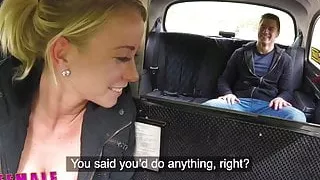 Female Fake Taxi Hot blonde sucks and fucks Czech cock