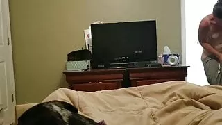 wife getting dressed for bed