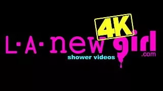 New sexy blonde takes hot Shower in 4K