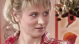 Guy finds young blonde wife fucked by his olds!