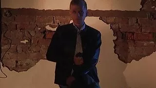 Bound young twink tormented with clams by his kinky master