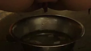 Pissing into my feeding dish