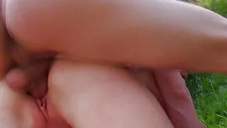 Desirable babe gets fucked outdoors without mercy