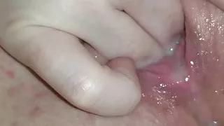 Wife fingering cum out