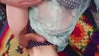 sissy whore stroking her long dick