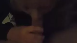 Blonde mature sucking big cock for fun