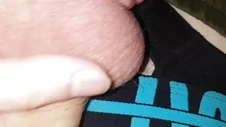 I play with my dick in bed alone