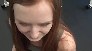 VIP4k. Magnificent young girl loves just sports, money