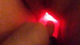 Fucking my girlfriends cunt with a light up vibe