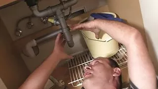 Curly mom helps step son's gf riding old dick