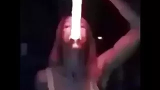 glowing  deep throat