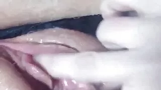 Mia & Maxxx Mia solo close up wet juicy pussy tease