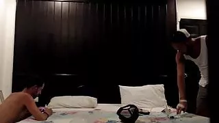 Asian top fuck bareback   Alix the white french slut