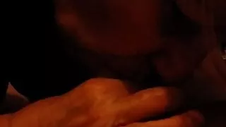 Girlfriend giving blow job