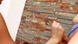 Kayleigh Coxx spreading tranny cheeks in raw 3way