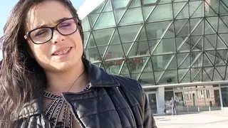 GERMAN SCOUT - College Teen Mira with Braces First Time Anal